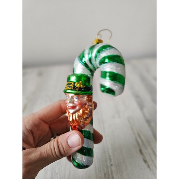 Living quarters leprechaun candy cane green St Patrick's Day shamrock three-leaf - Picture 8 of 9
